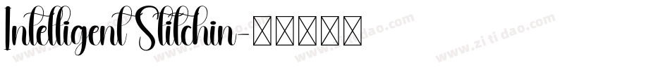 Intelligent Stitchin字体转换